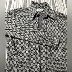 Vintage black and grey May Company men’s shirt